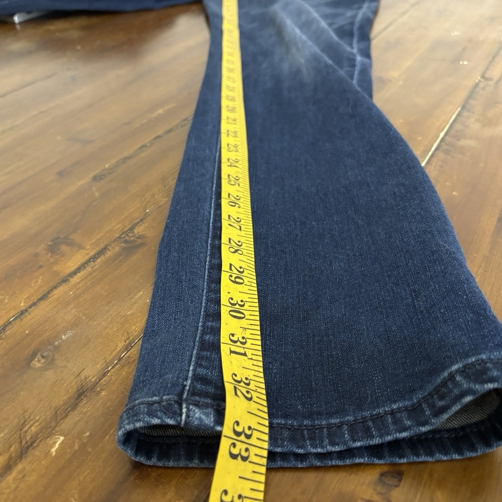 L.L.Bean Signature Five-Pocket Jeans Slim Straight Fit 33W x 32 Dark Blue Faded - Picture 11 of 11